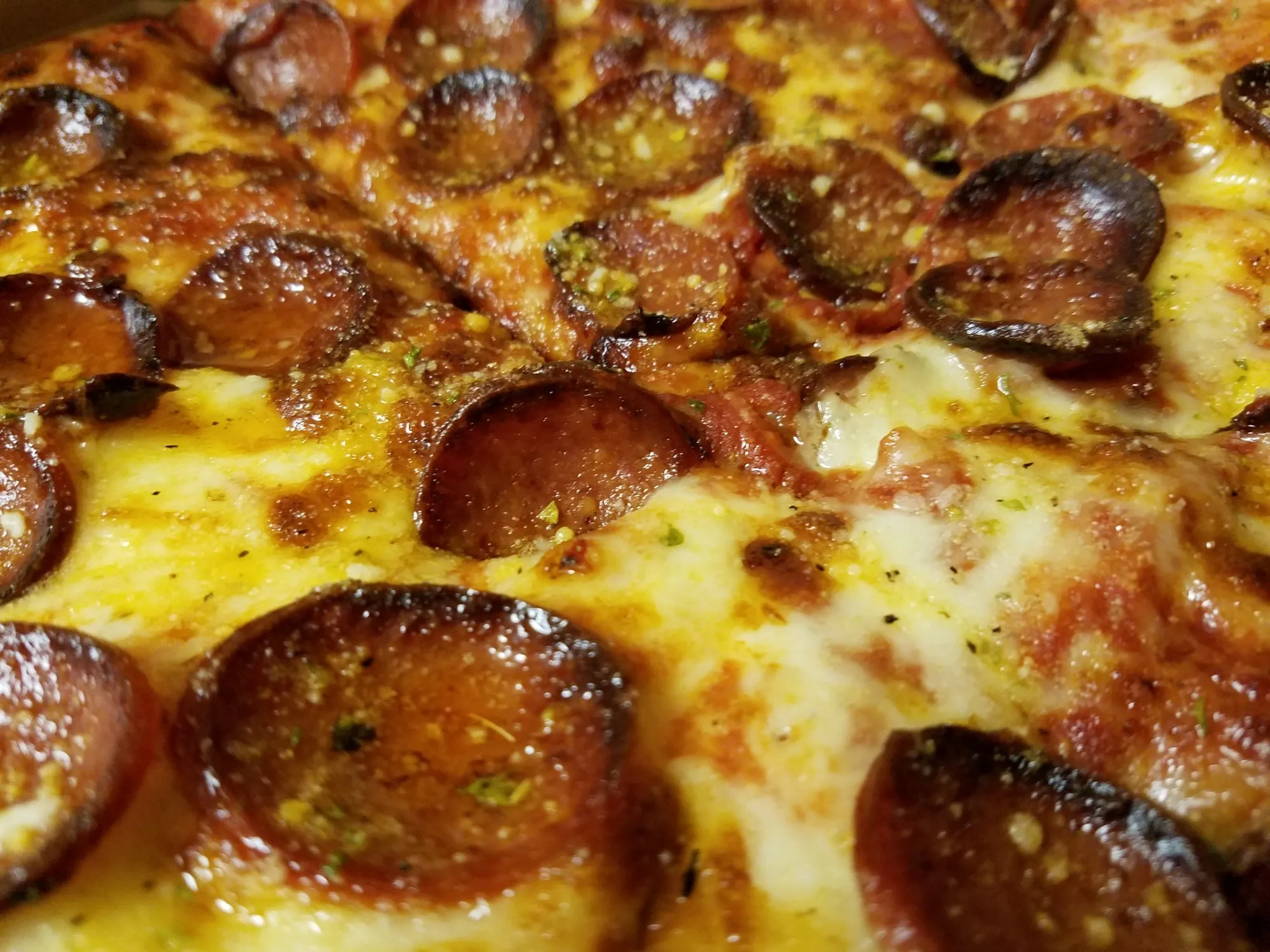 Not a Simple Cheese & Pepperoni from Santora's Pizza