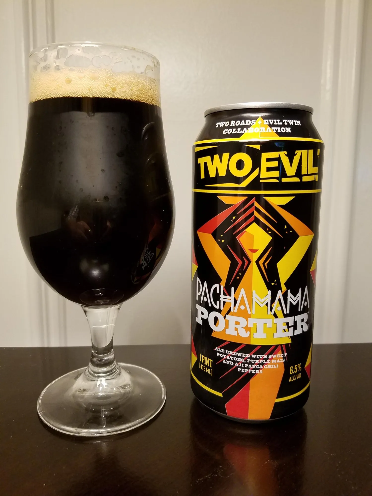Two Evil Pachamama Porter from Two Roads & Evil Twin Brewing Company Collaboration